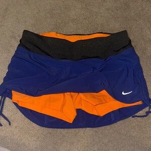 Nike Black, Blue, and Orange Skort